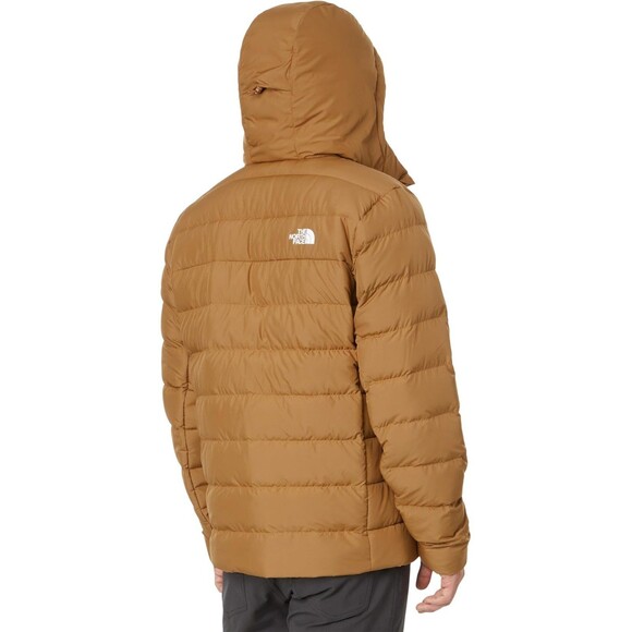The North Face Aconcagua 3 Hooded Men Utility Brown Puffer Jacket XXL - Picture 3 of 13